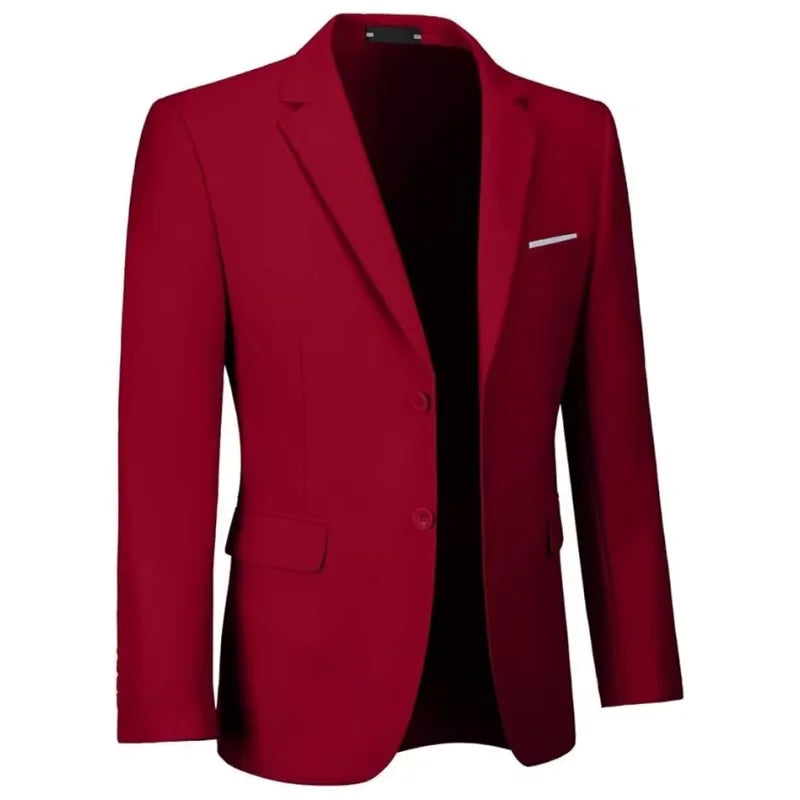 Men's fitted suit - Casual bright single-breasted jacket | Party, formal coat suitable for daily wedding banquets