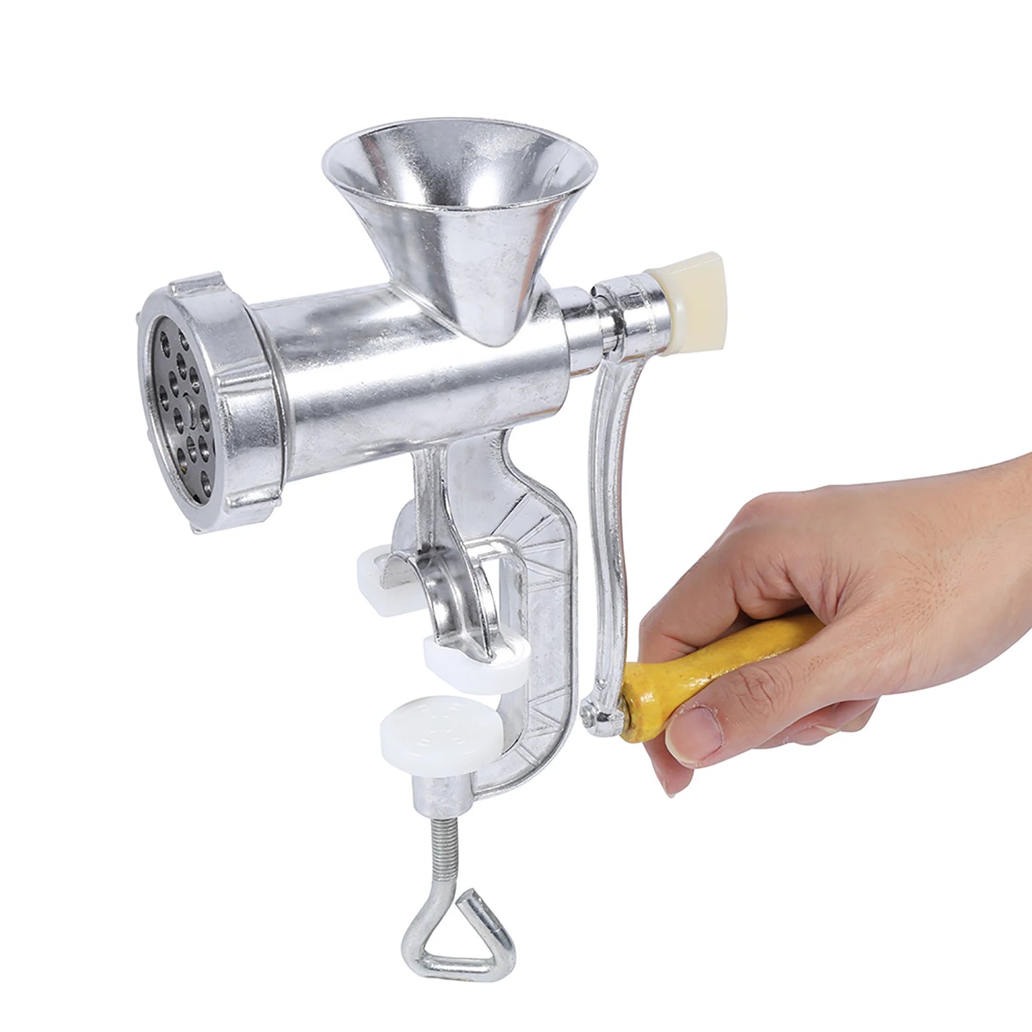 Home Kitchen Tool Aluminium Alloy Hand Operate Manual Meat Grinder Sausage Beef Mincer Table Kitchen Home Tool Home Meat Grinder