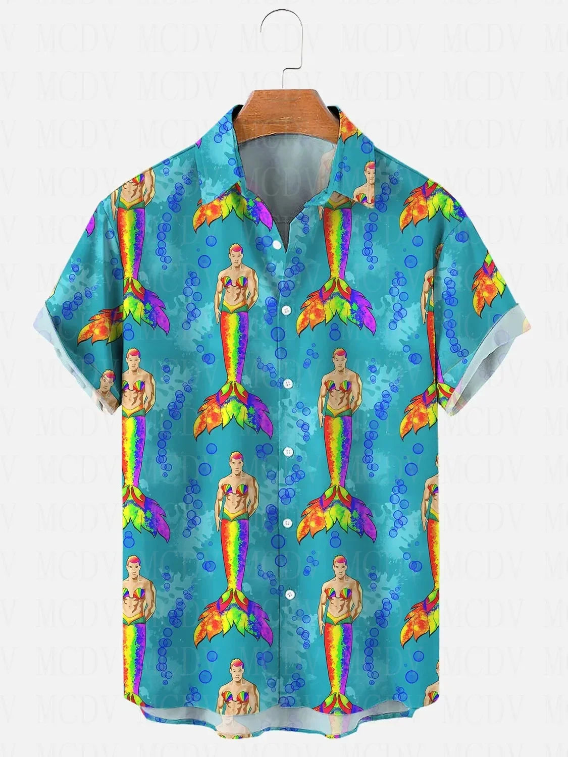Bear Pride Flag Printed Shirt Hawaiian Shirts Summer Women For Men Tops
