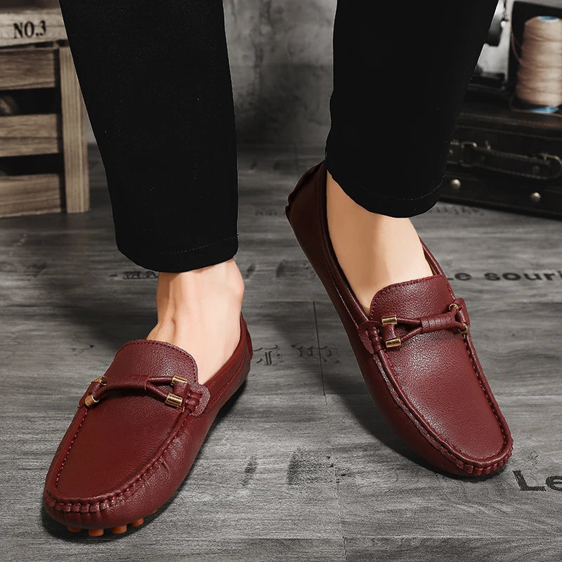 Mens Dress Shoes Men's Formal Leather Shoes for Men Elegant Casual Business Social Male Shoe Wedding Party Shoes Driving Shoe