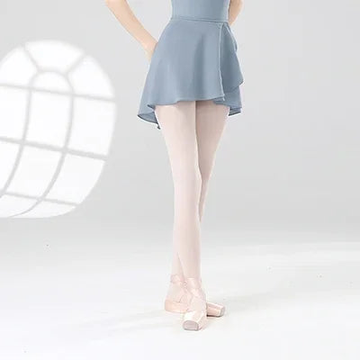 Girls Ballet Skirts Women Dance Short Skirts High Elastic Skirt Ballerina Adult Skate Dancing Yoga Lace Up Chiffon Skirt