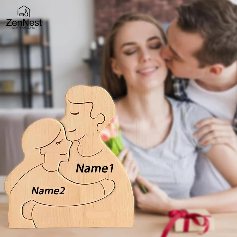 Personalized Home Puzzles, Custom Wooden Home Decorations, Warm Home Decorations, Mother's Day Father's Day Warm Gifts