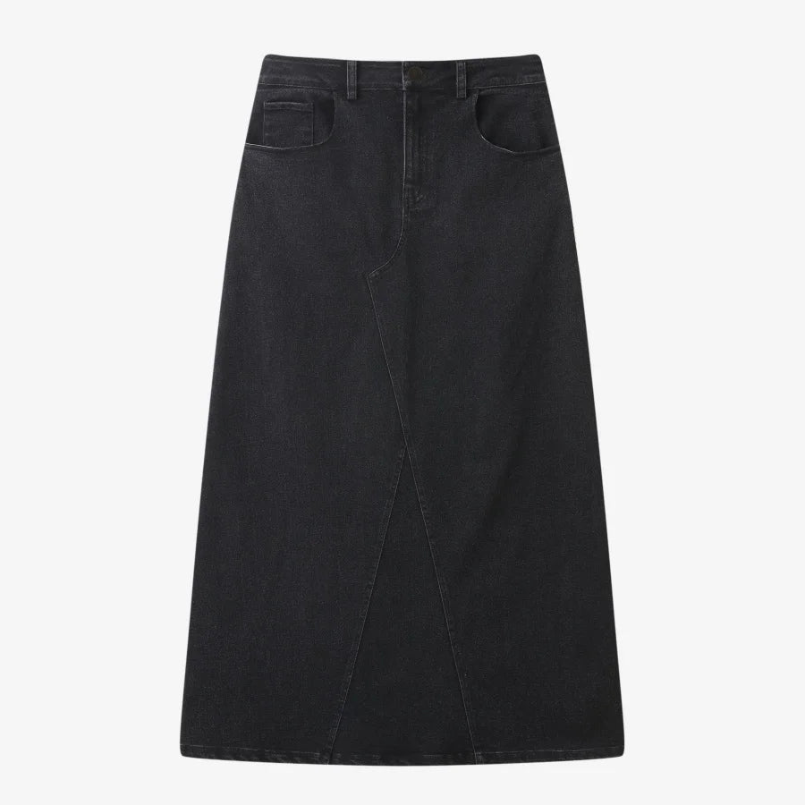 AS 2025 woman Elastic denim skirt fashion lady wear denim fabric with stretch (waist wide can be Stretch to 2-3cm)