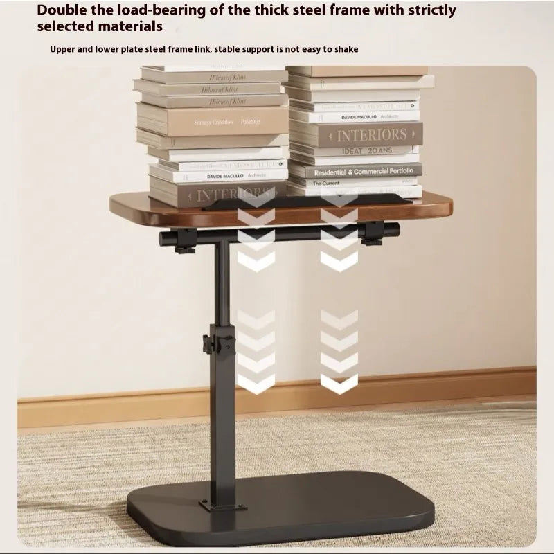 Mobile adjustable edge table Household foldable Mobile Lift Computer Desk Folding living room Desk Dormitory Bedside Table