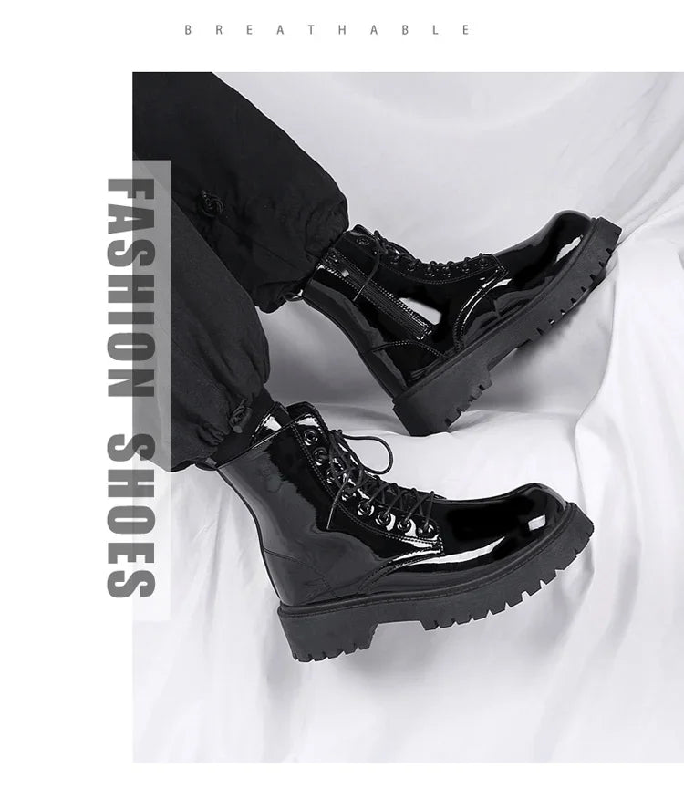 Combat Boots for Men Dress Boot Safety Shoes Mens Cowboy Boots Military Tactical Winter Autumn Men's Shoes Deals Casual Sneakers