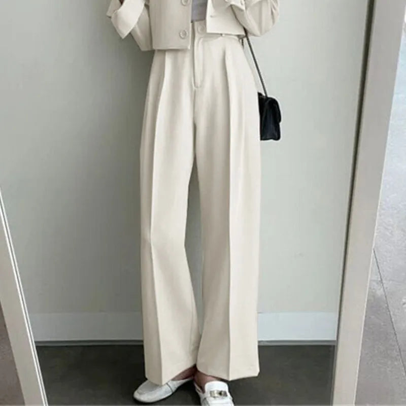 New Spring and Autumn Casual British Style Suit Women's Fashion Pants Suit