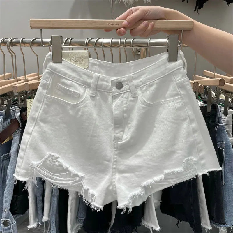 Korean A-Line Summer Denim Shorts