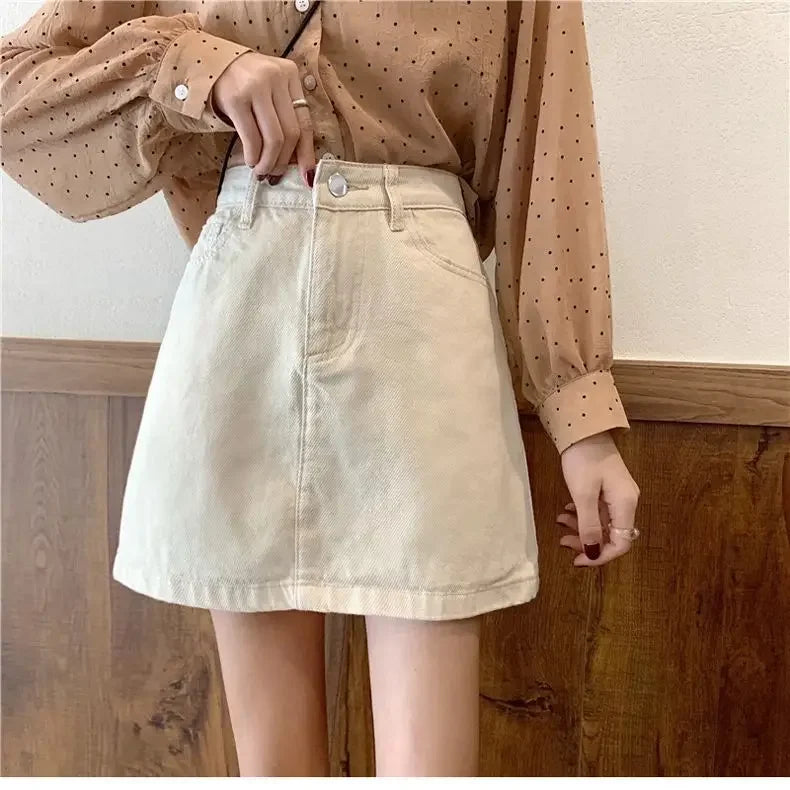 Summer Denim Short Skirt for Women High Wiast Sexy Tight Bag Hip Skirts Lady Slim Fit Y2K Female Short Jeans Skirts DURIKIES