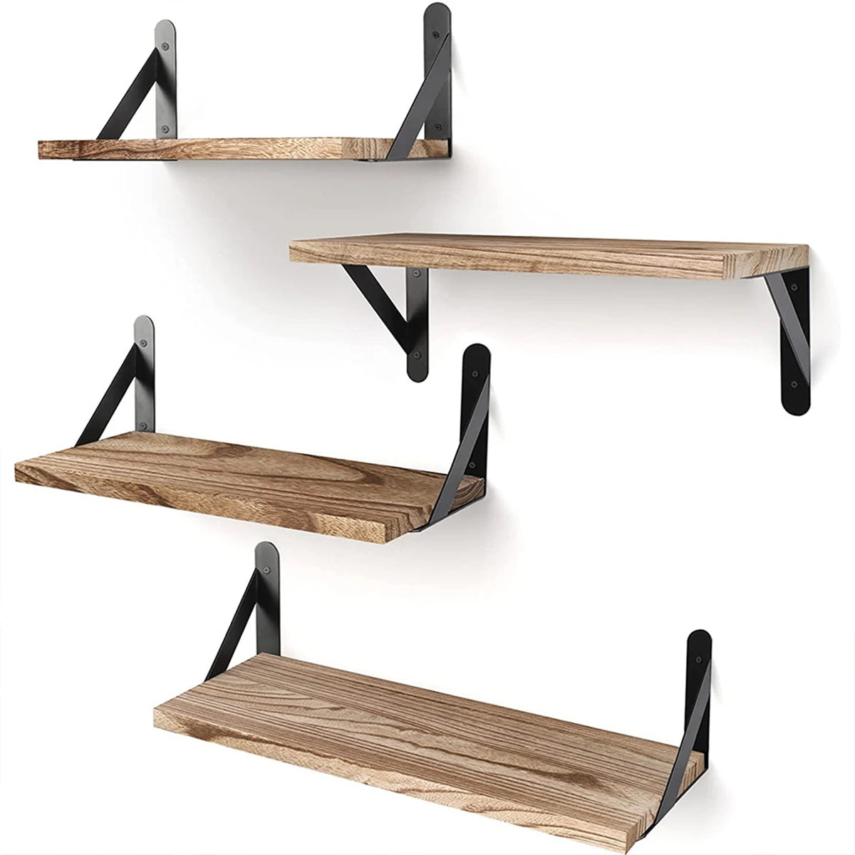Floating Shelves for Wall,Bookshelves,Wall Mounted Wood Shelf for Living Room, Bathroom, Bedroom, Kitchen, Home Decor