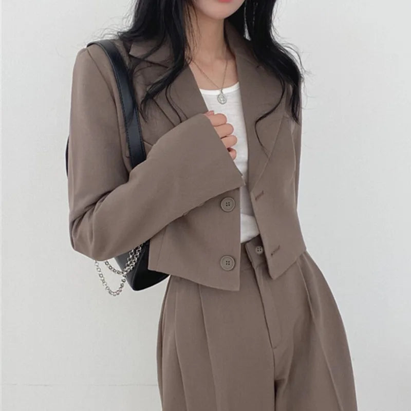 New Spring and Autumn Casual British Style Suit Women's Fashion Pants Suit