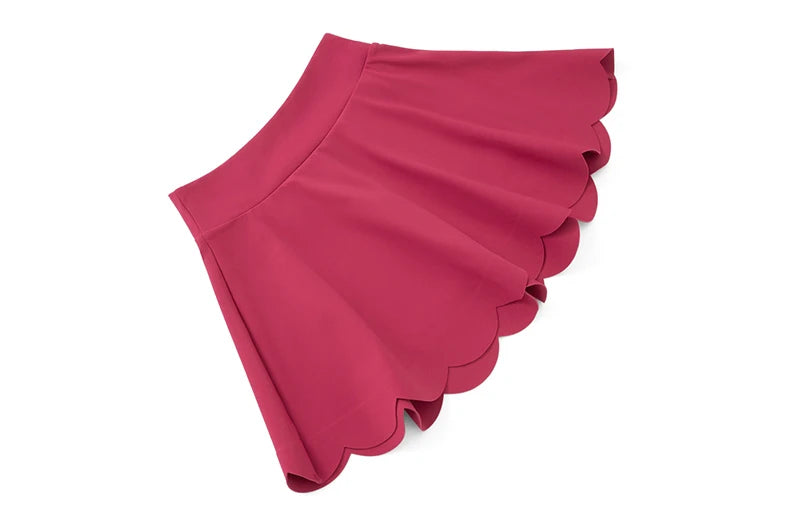 2-in-1 Tennis Skirt with Compression Shorts - Breathable Workout Skirt with Pockets