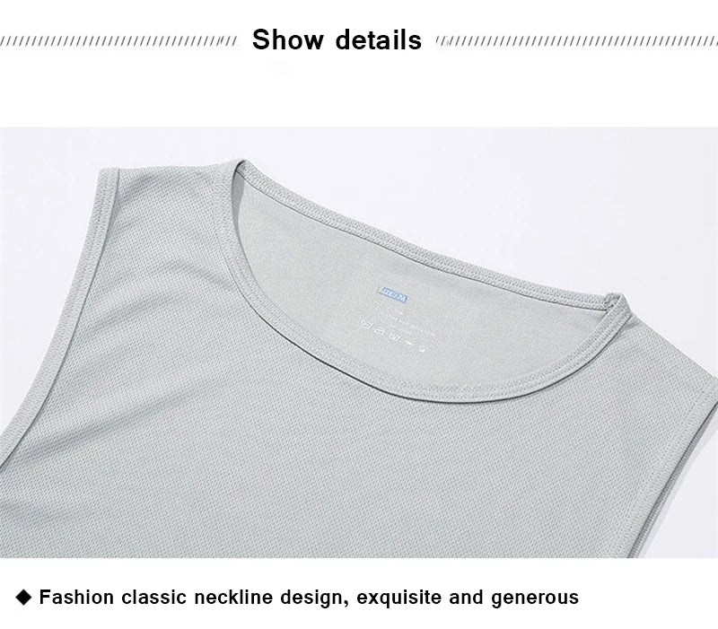 Men's Tops Tanks & Camis Basketball Clothing Tank Top Bodybuilding Mesh Gym T-shirt Man Singlets T-shirts Fitness Wear Tees