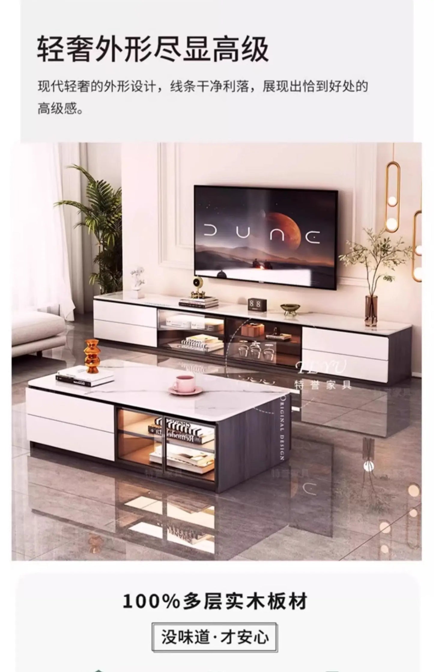 Modern Wood TV Stand