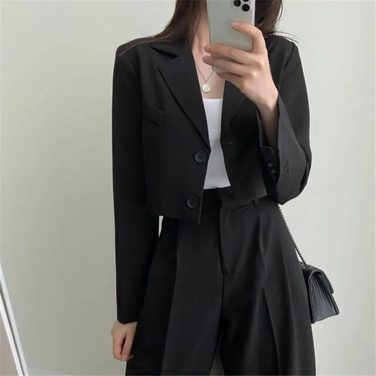 New Spring and Autumn Casual British Style Suit Women's Fashion Pants Suit