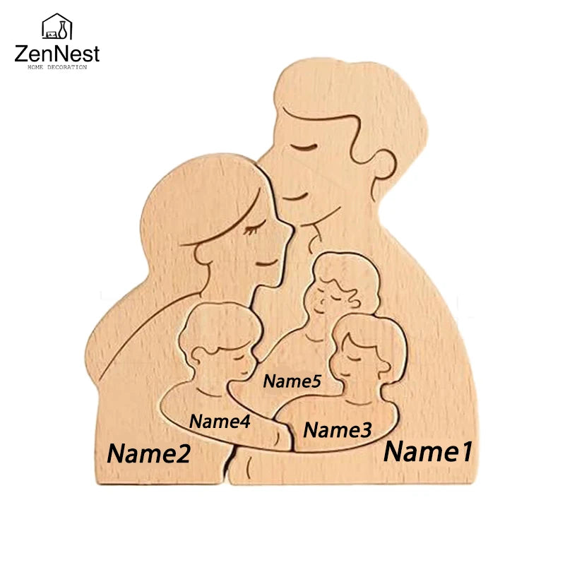 Personalized Home Puzzles, Custom Wooden Home Decorations, Warm Home Decorations, Mother's Day Father's Day Warm Gifts