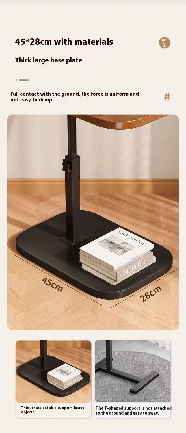 Mobile adjustable edge table Household foldable Mobile Lift Computer Desk Folding living room Desk Dormitory Bedside Table