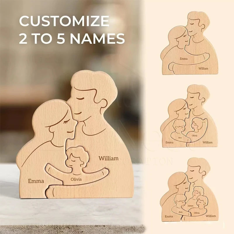 Personalized Home Puzzles, Custom Wooden Home Decorations, Warm Home Decorations, Mother's Day Father's Day Warm Gifts