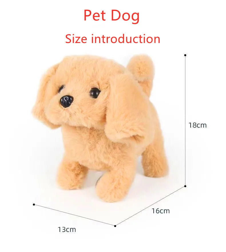 Baby Toy Dogs That Walks and Barks Tail Wagging Plush Interactive Electronic Pets Puppy Montessori Toys for Girls Toddlers Kids