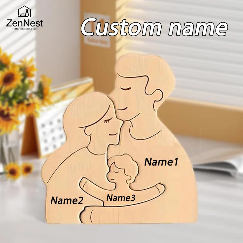 Personalized Home Puzzles, Custom Wooden Home Decorations, Warm Home Decorations, Mother's Day Father's Day Warm Gifts