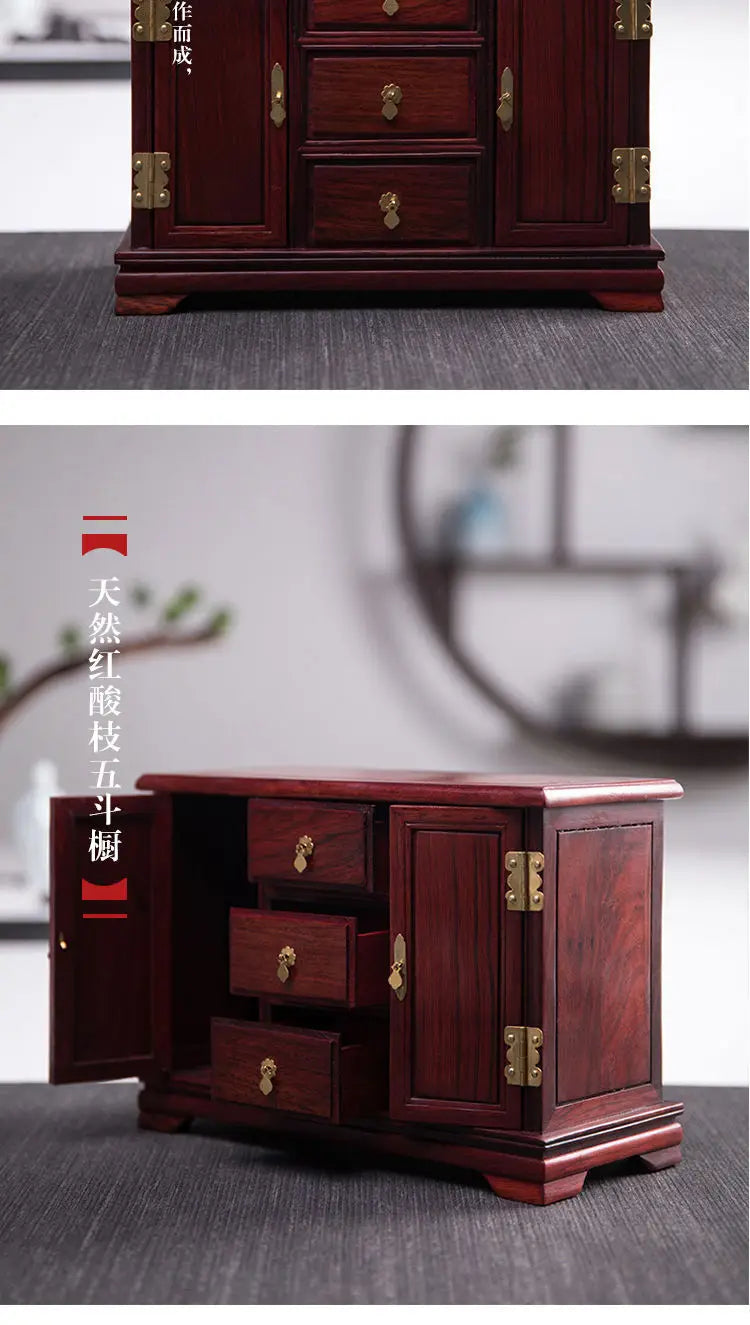 Miniature Antique Furniture Mini Table Models Chinese Handicrafts Doll Houses TV Movie Photographed Scene Retro Furniture Props