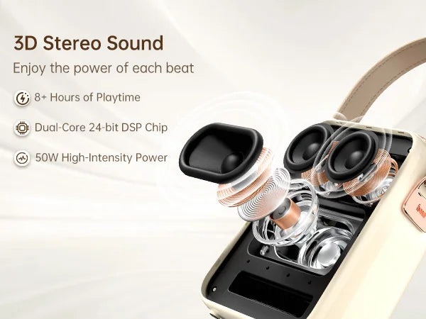 Divoom SongBird-HQ Portable Bluetooth Speaker Home Home Ktv Sound Set Home Karaoke Speakers Microphone Karaoke Microphone