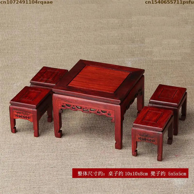 Miniature Antique Furniture Mini Table Models Chinese Handicrafts Doll Houses TV Movie Photographed Scene Retro Furniture Props