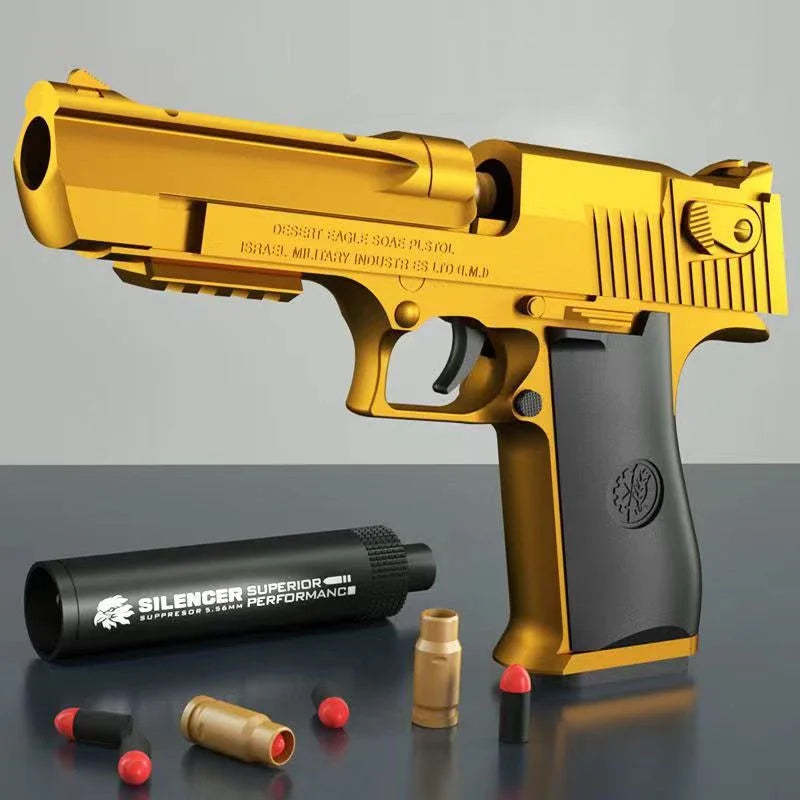 Educational Toy Gun Shell Ejecting Toy Foam Soft Bullet Blaster for Kids Boys Adults Airsoft Pistol Children Birthday Gift