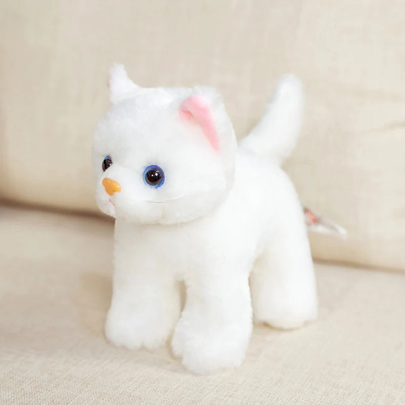 Smiling, Fun, Cute Kitten Makes You Happy Plush Toys 8-inch Cat Plush Toys