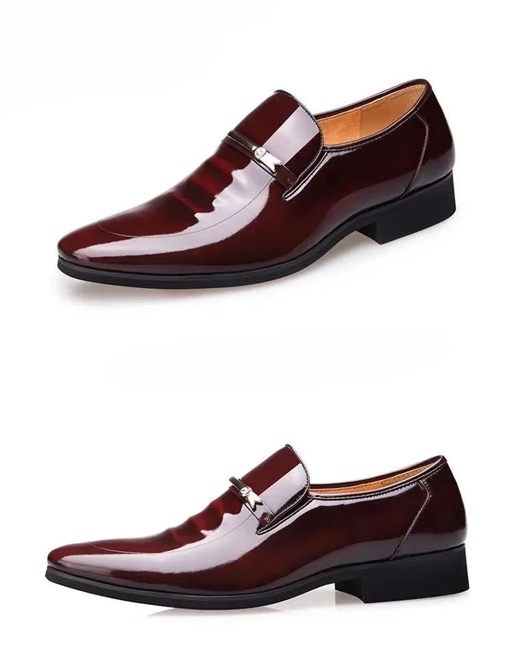 Dress Shoes Man Spring Autumn Official Casual Business Legitimate Leather Elegant Social Shoe for Men and Classic Gentleman 39
