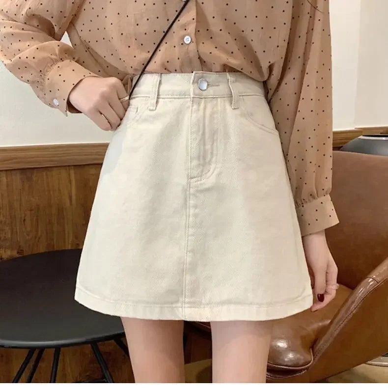 Summer Denim Short Skirt for Women High Wiast Sexy Tight Bag Hip Skirts Lady Slim Fit Y2K Female Short Jeans Skirts DURIKIES