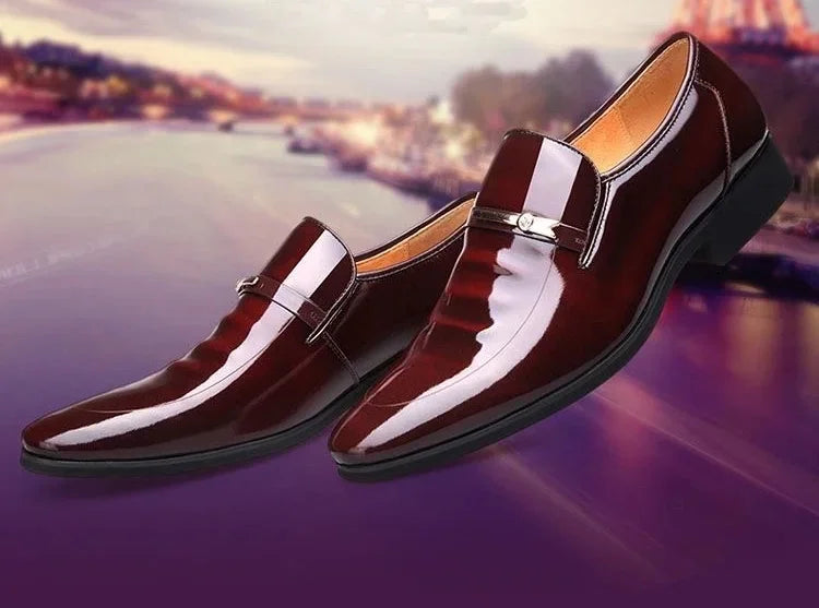 Dress Shoes Man Spring Autumn Official Casual Business Legitimate Leather Elegant Social Shoe for Men and Classic Gentleman 39