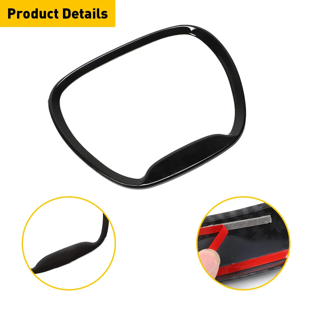For Dodge Charger Challenger Durango 2015 2016 2017 2018 2019 2021 2022 Accessories Car Steering Wheel Frame Trim Cover