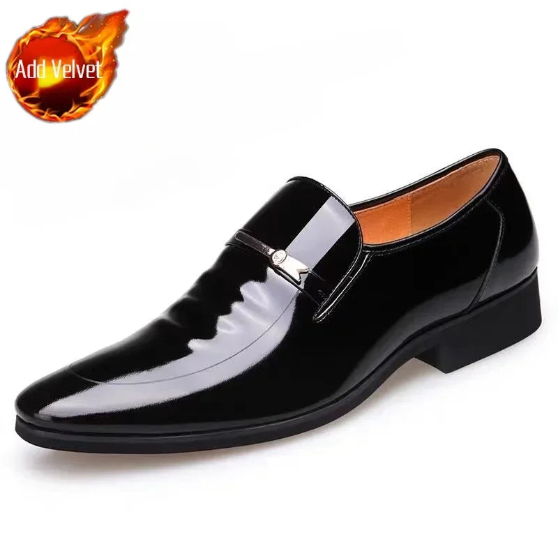 Dress Shoes Man Spring Autumn Official Casual Business Legitimate Leather Elegant Social Shoe for Men and Classic Gentleman 39