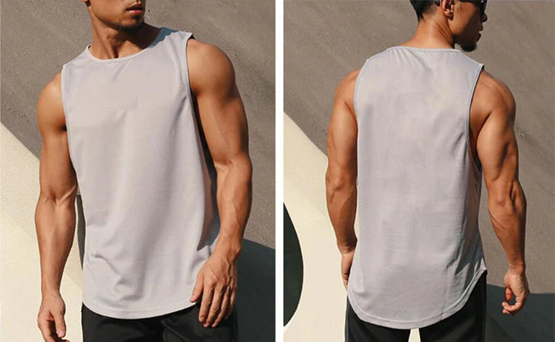 Men's Tops Tanks & Camis Basketball Clothing Tank Top Bodybuilding Mesh Gym T-shirt Man Singlets T-shirts Fitness Wear Tees