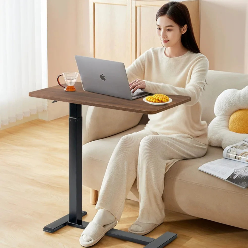 Mobile Bedside Table Household Office Desk Bedroom Folding Tables Student Dormitory Elevating Computer Desk Movable Workbench