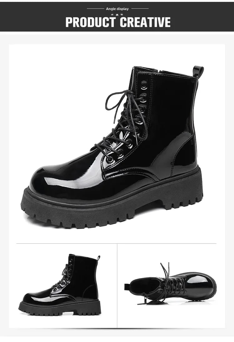 Combat Boots for Men Dress Boot Safety Shoes Mens Cowboy Boots Military Tactical Winter Autumn Men's Shoes Deals Casual Sneakers
