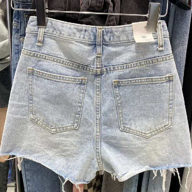 Korean A-Line Summer Denim Shorts