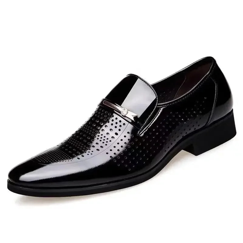 Dress Shoes Man Spring Autumn Official Casual Business Legitimate Leather Elegant Social Shoe for Men and Classic Gentleman 39