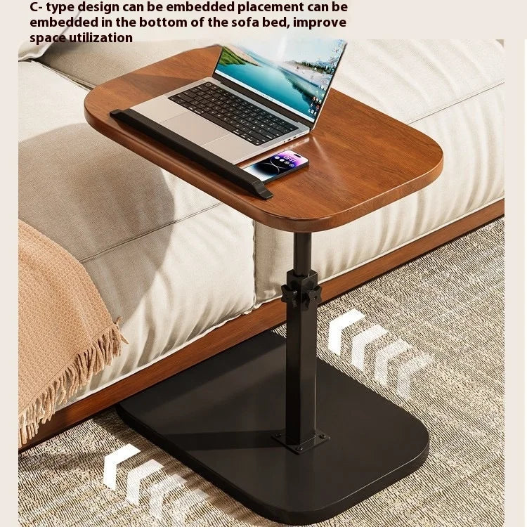 Mobile adjustable edge table Household foldable Mobile Lift Computer Desk Folding living room Desk Dormitory Bedside Table