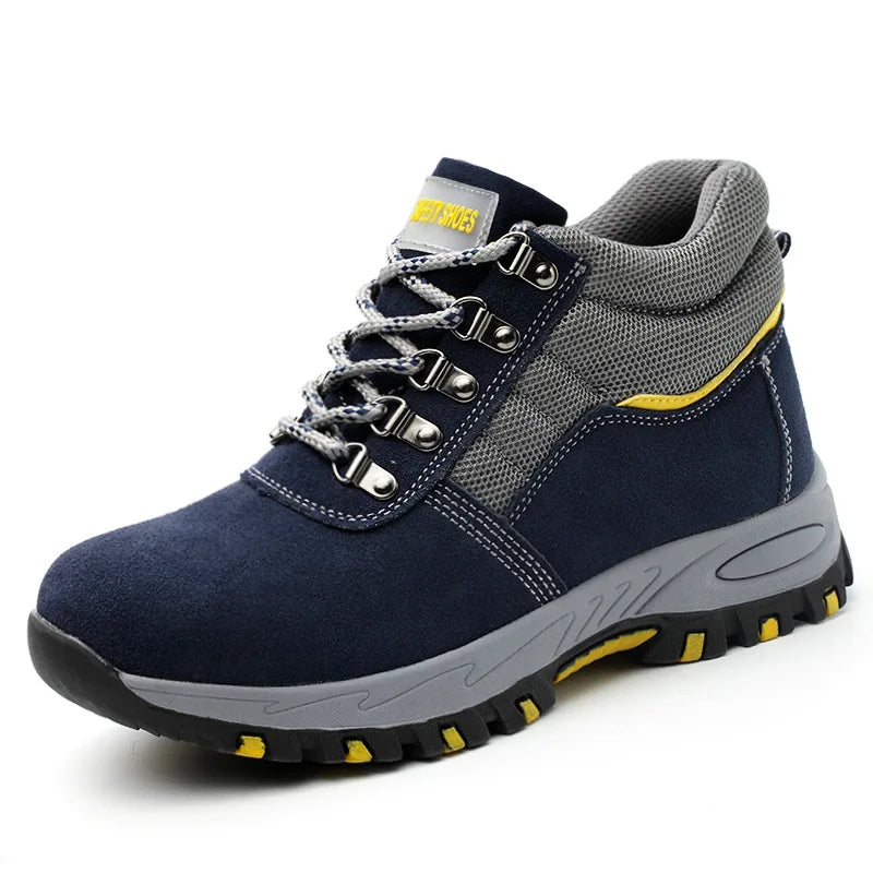 High Quality Men Safety Boots Work Boots Steel Toe Shoes Puncture-Proof Male Boot Winter Boots Warm Safety Botines for Men Botas