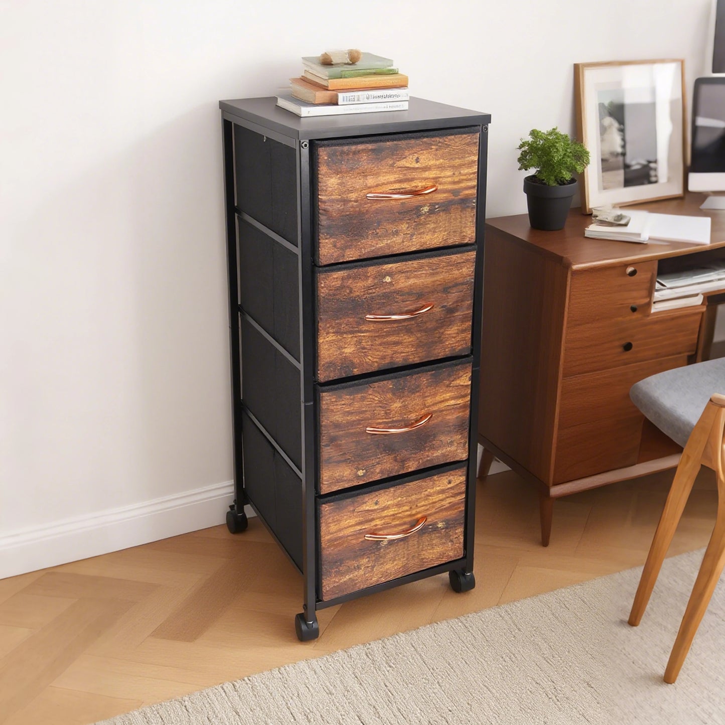 Fabric Drawer Storage Cabinet Home Furniture for Kitchen, Bedroom, Office, Study