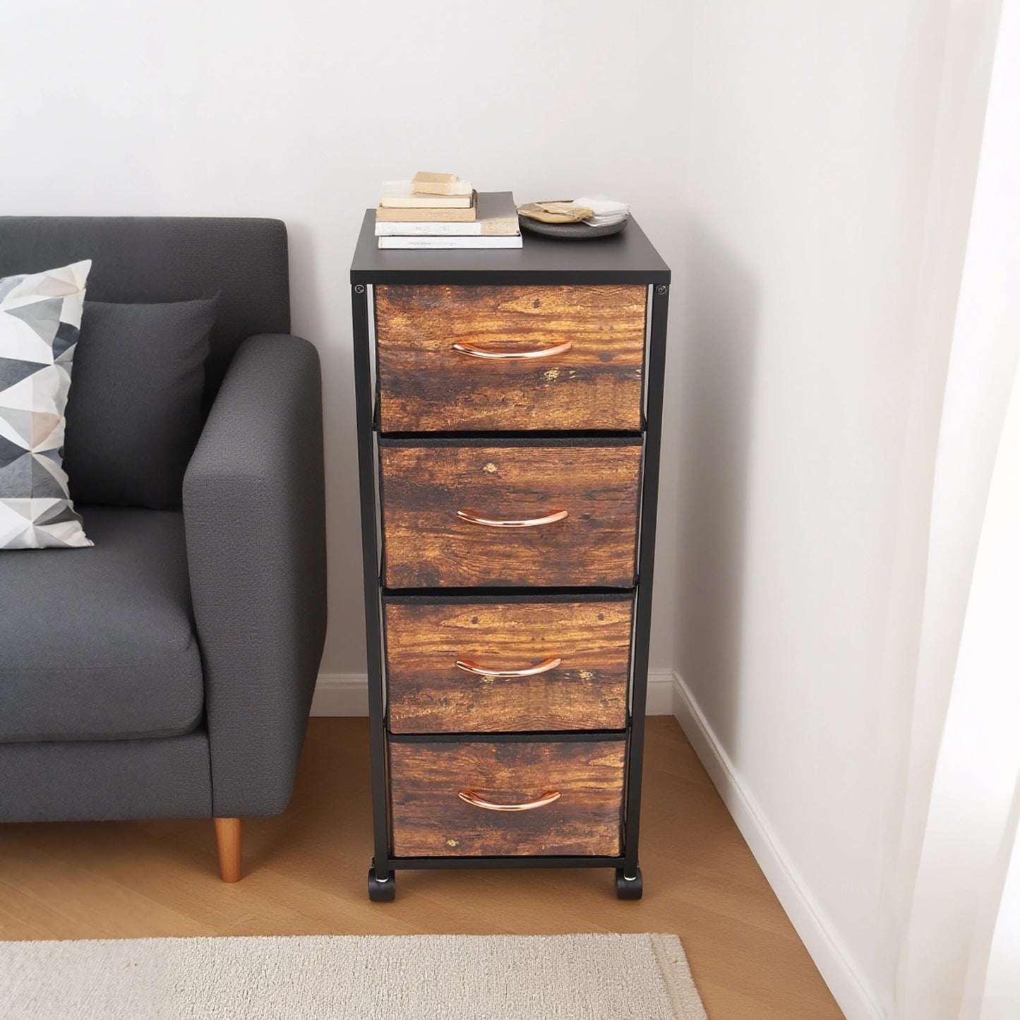 Fabric Drawer Storage Cabinet Home Furniture for Kitchen, Bedroom, Office, Study