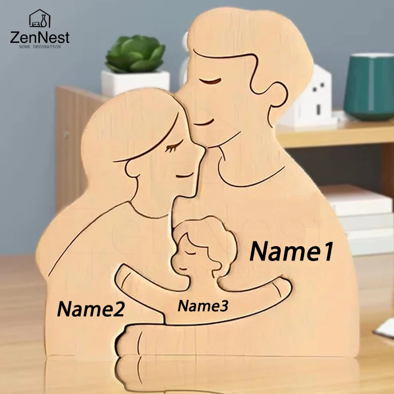 Personalized Home Puzzles, Custom Wooden Home Decorations, Warm Home Decorations, Mother's Day Father's Day Warm Gifts