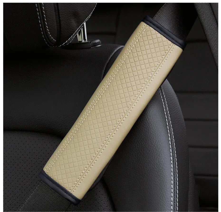 Car Accessories, Seat Belt Shoulder Protection, PU Leather Seat Belt Protective Cover, Comfortable And Breathable Car Supplies