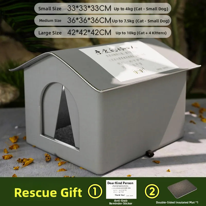 Outdoor Weatherproof Dog elter Winter Cold Proof Rain Sun Protection Warm Full Enclosure Four Seasons Universal Outdoor...