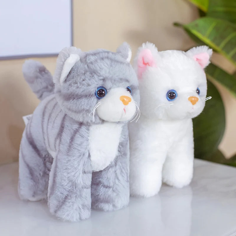 Smiling, Fun, Cute Kitten Makes You Happy Plush Toys 8-inch Cat Plush Toys