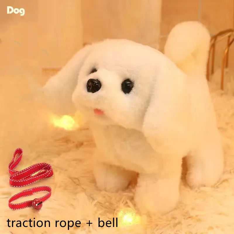Baby Toy Dogs That Walks and Barks Tail Wagging Plush Interactive Electronic Pets Puppy Montessori Toys for Girls Toddlers Kids