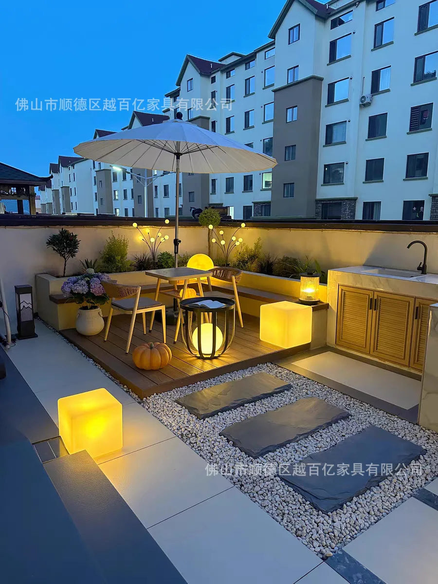 Cross-border outdoor mid-column outdoor sun camping courtyard leisure B & B garden
