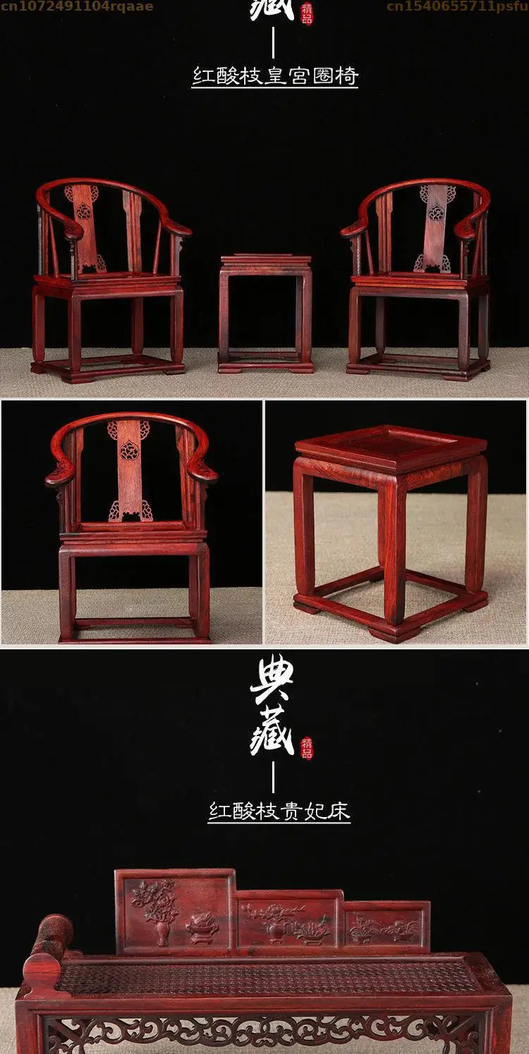 Miniature Antique Furniture Mini Table Models Chinese Handicrafts Doll Houses TV Movie Photographed Scene Retro Furniture Props