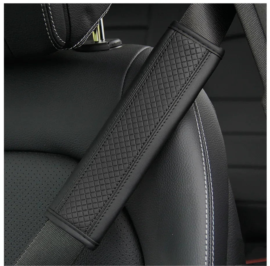 Car Accessories, Seat Belt Shoulder Protection, PU Leather Seat Belt Protective Cover, Comfortable And Breathable Car Supplies